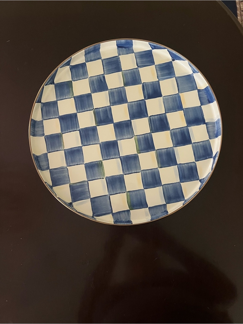 MacKenzie-Childs Royal check serving tray